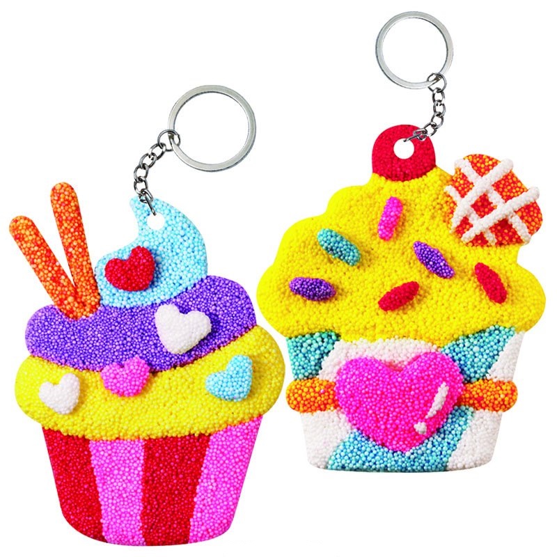 Foam Clay 2in1 Cupcake Keychain Kit